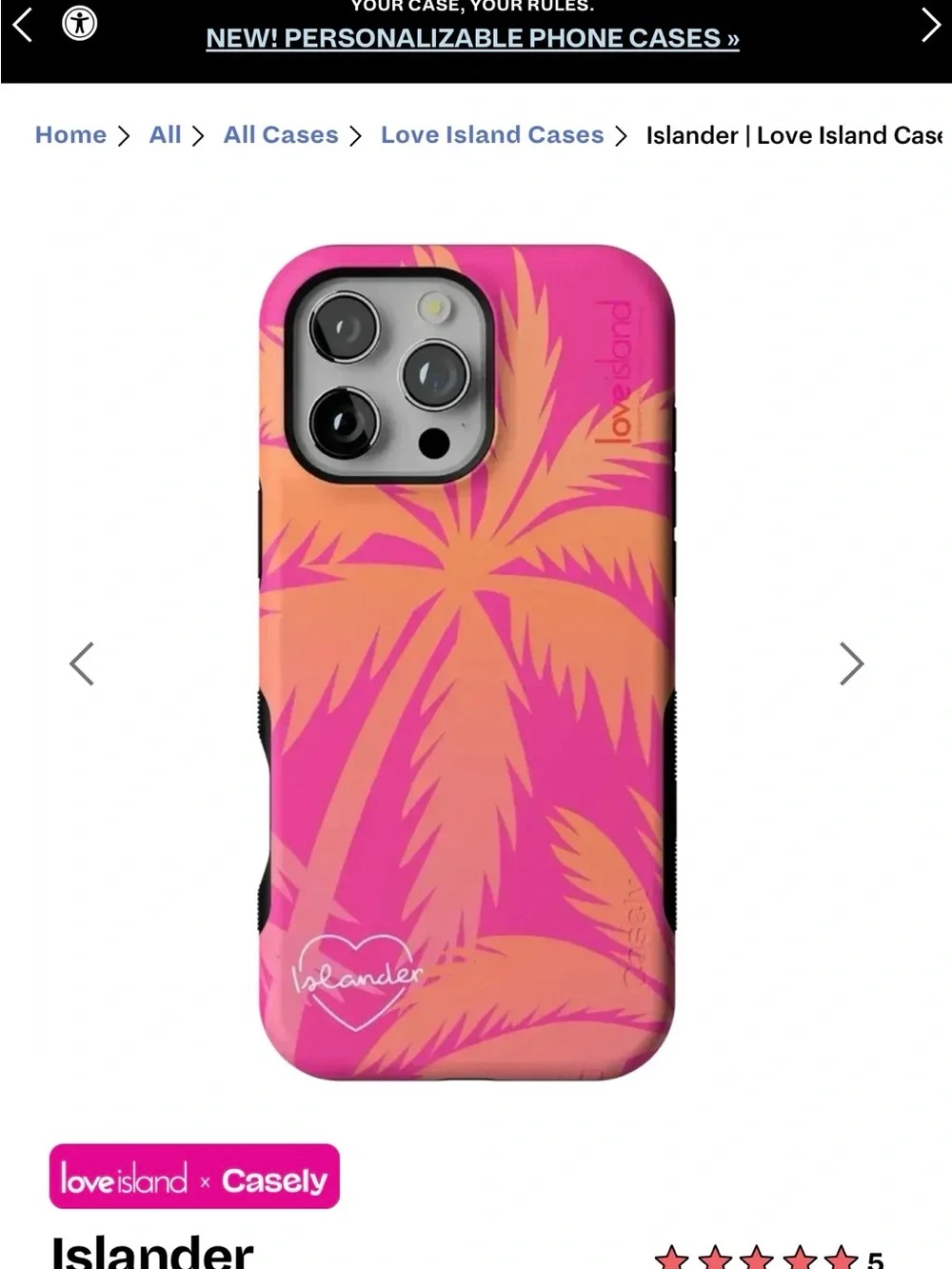 CASELY X LOVE ISLAND phone case